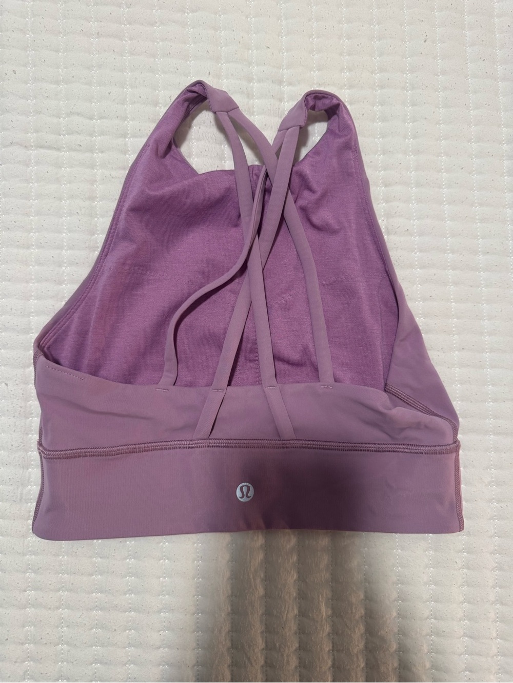 lululemon athletica lavender strappy back sports bra